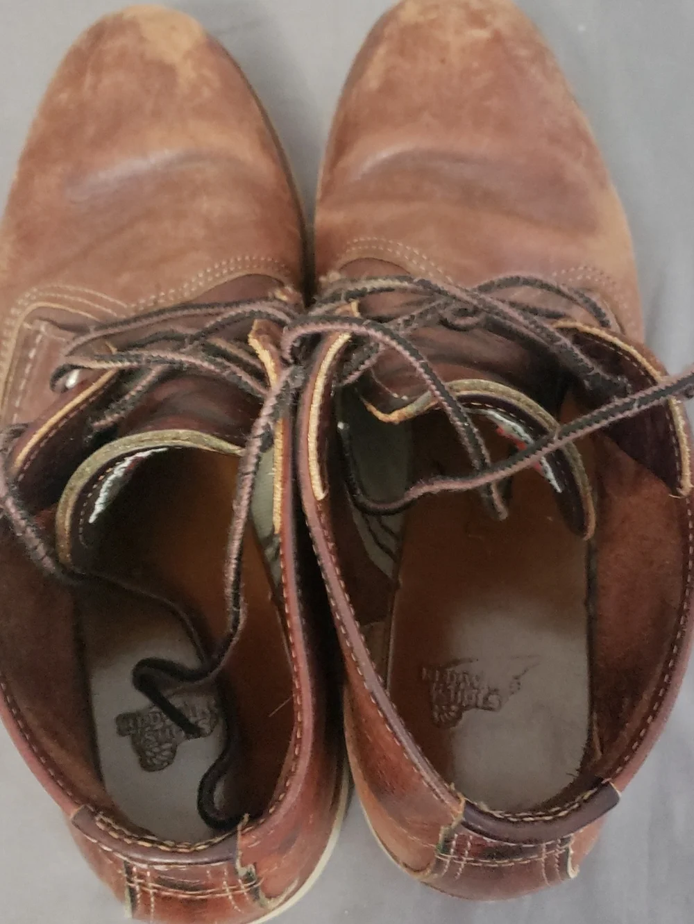 Red Wing 3141 Shoes Brown Leather Chukka Boots with Cream Soles